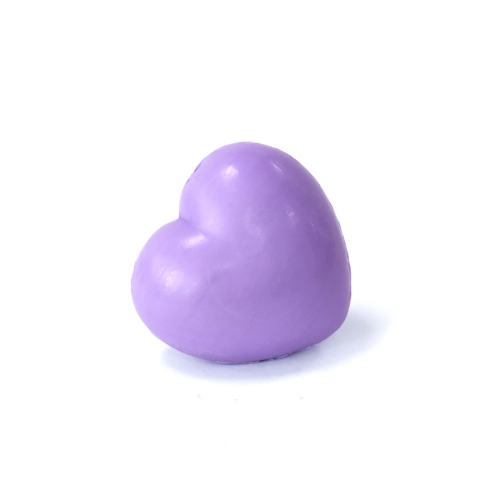 40g HEART - PURPLE (LAVENDER)صابون من زبدة الكاريتي