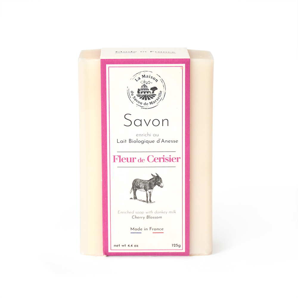 125g DONKEY MILK SOAP ORGANIC - CHERRY BLOSSOM/DONKEY MILK