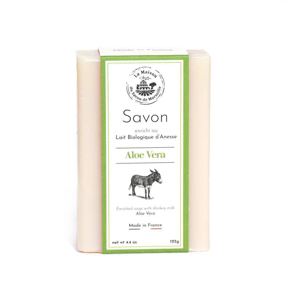 125g DONKEY MILK SOAP ORGANIC - ALOE VERA/DONKEY MILK