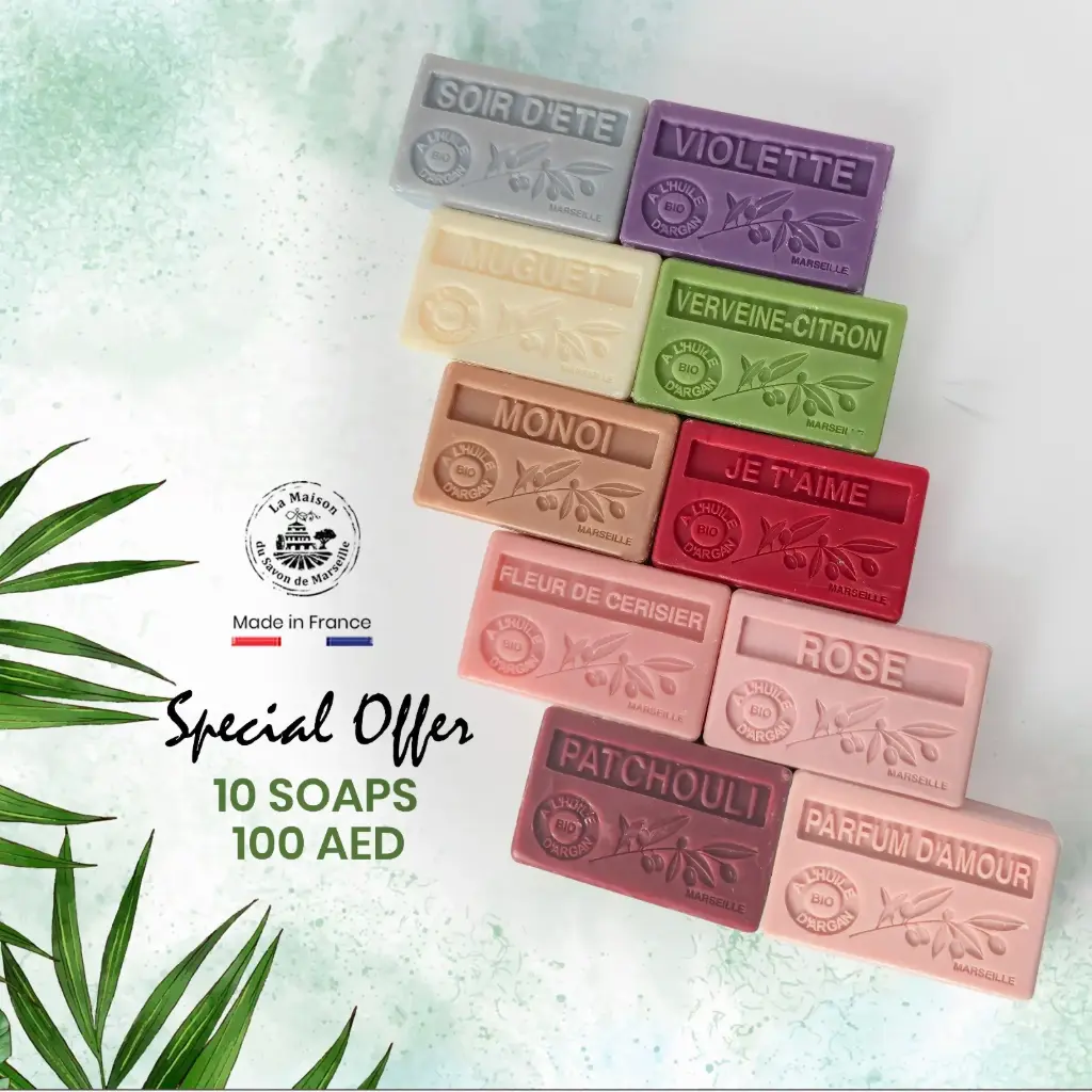 10 by 100 Soap Argan Oil Offer (soir de ete - parfum d amor)