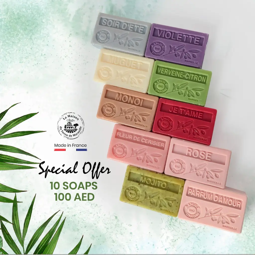 10 by 100 Soap Argan Oil Offer (soir de ete - parfum d amor)