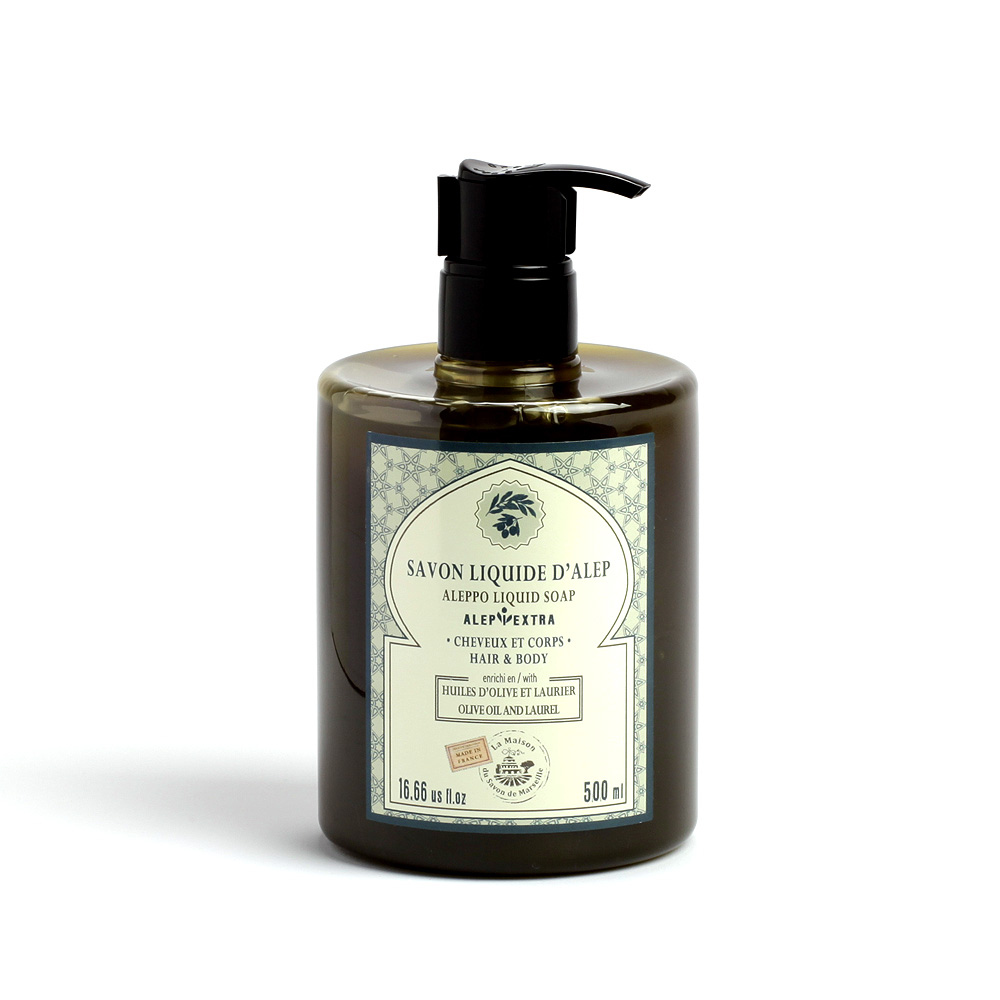 500ml ALEPPO LIQUID SOAP LAUREL OIL
صابون حلب سائل 500 مل