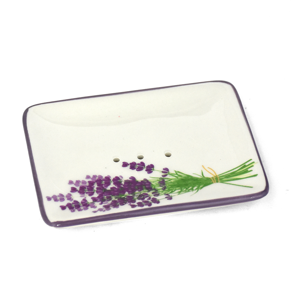 CERAMIC SOAP DISH - LAVENDERR
صحن سيراميك 