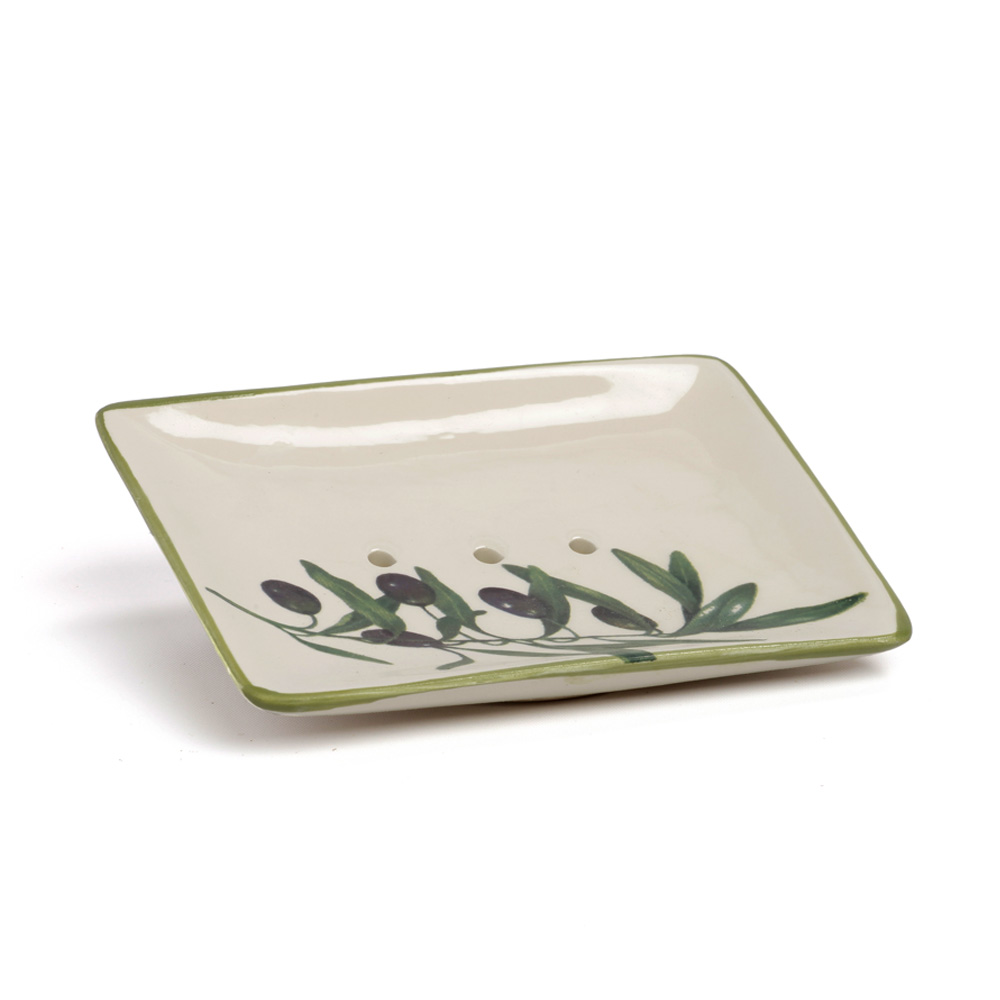 CERAMIC SOAP DISH - OLIVE
صحن سيراميك 