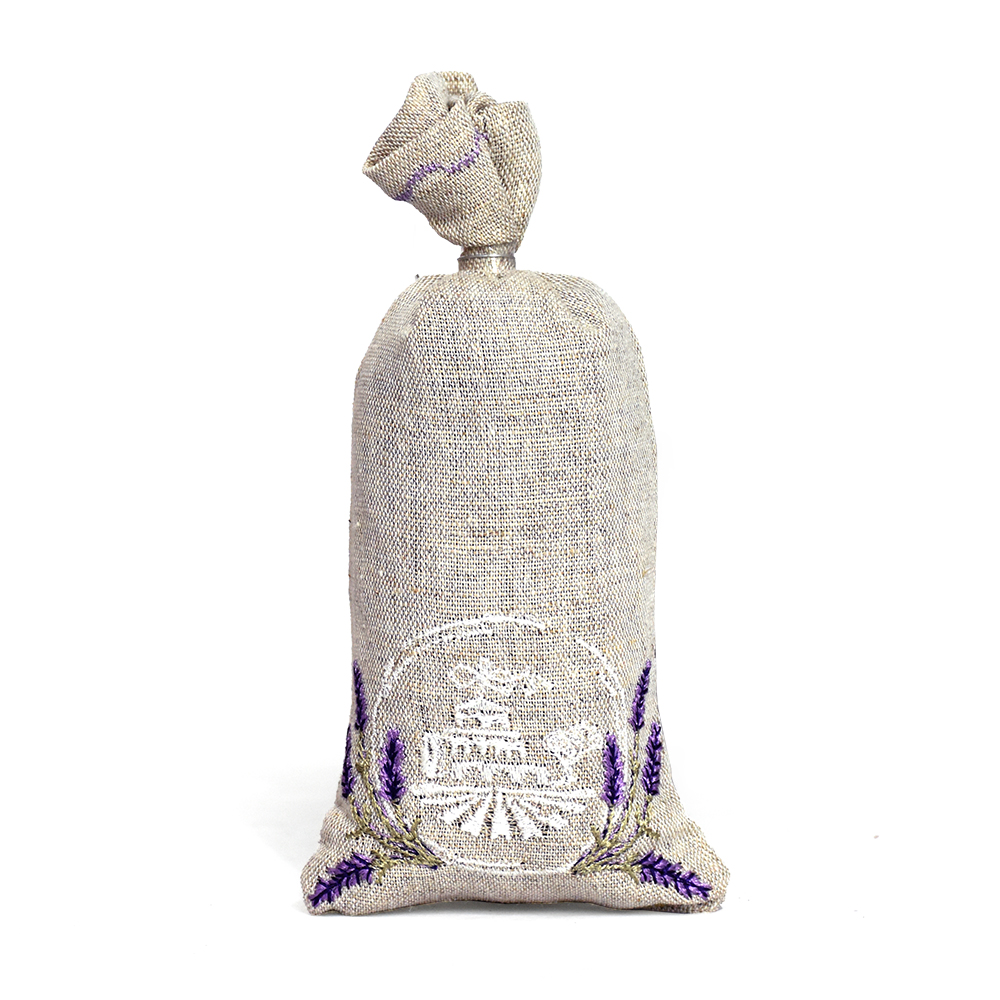 [M70014] SMALL LAVENDER BAG WITH LAVENDER - NATURAL LIN 