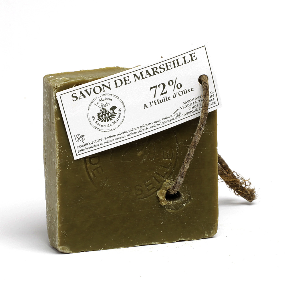 [M14052] SMALL SIZE SLICE MARSEILLE SOAP OLIVE
