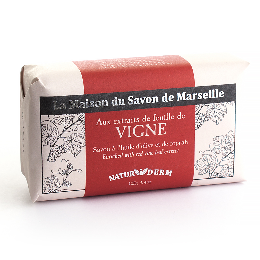 [M12605] 125g NATURIDERM SOAP - VIGNE ROUGE