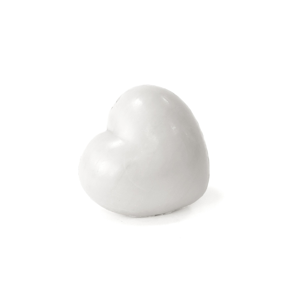 40g HEART-WHITE (CHEVREFEUILLE)صابون من زبدة الكاريتي