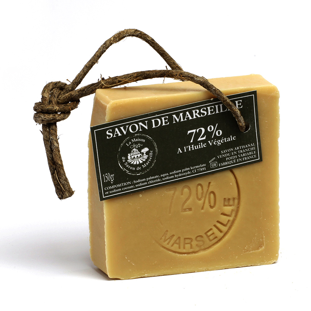 SMALL SIZE SLICE MARSEILLE SOAP PALM 150g