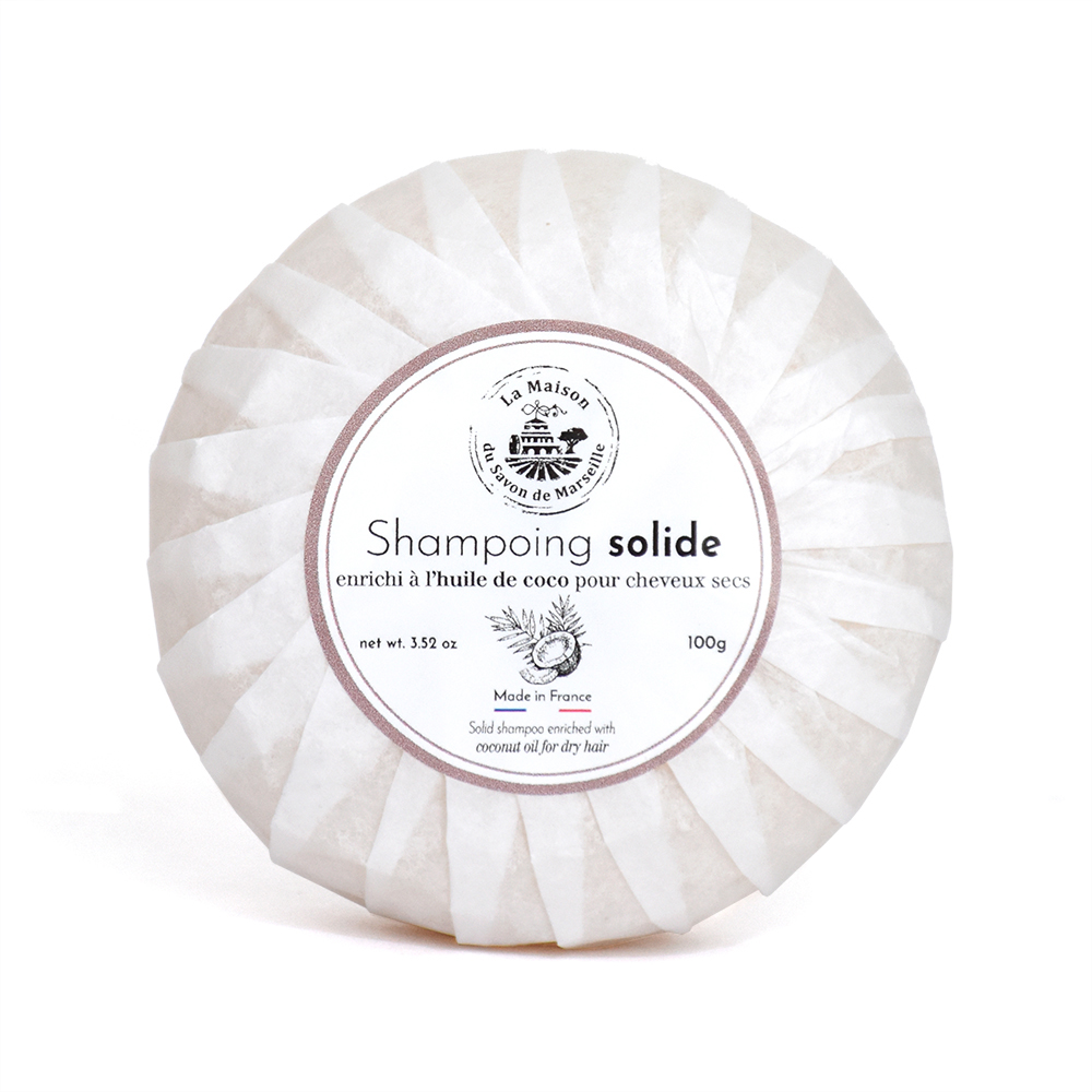 100g Solid Shampoo - Coconut Oil - Cheveur Secs - Dry hair