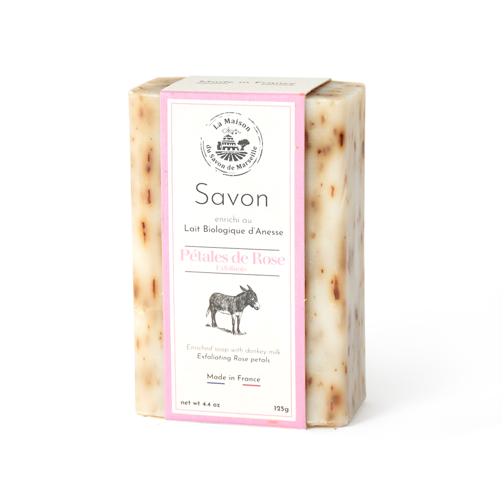 [M11658] 125g DONKEY MILK SOAP ORGANIC - ROSE/DONKEY MILK