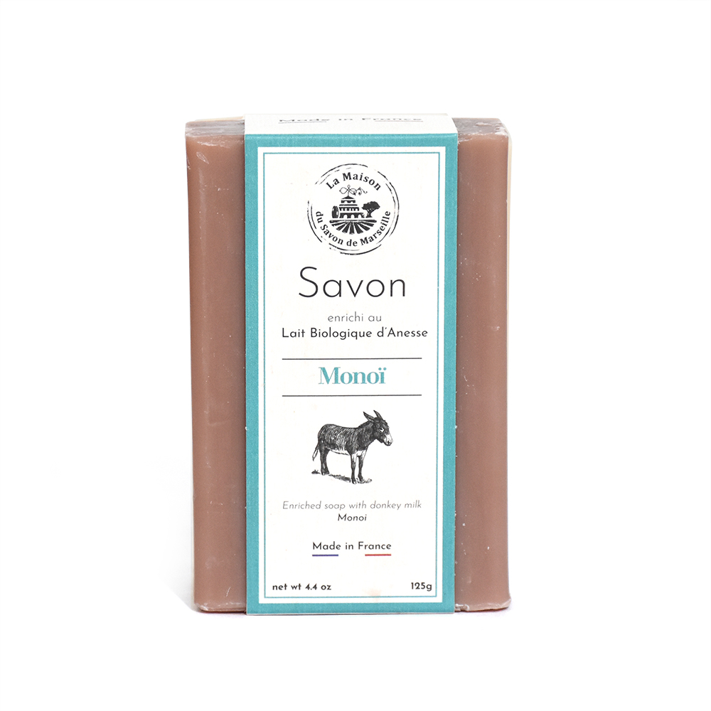 [M11664] 125g DONKEY MILK SOAP ORGANIC - MONOI/DONKEY MILK