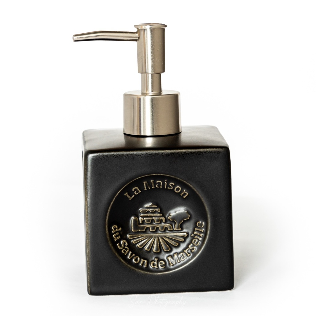 [M41033] CERAMIC LIQUID SOAP DISPENSER -  BLACK